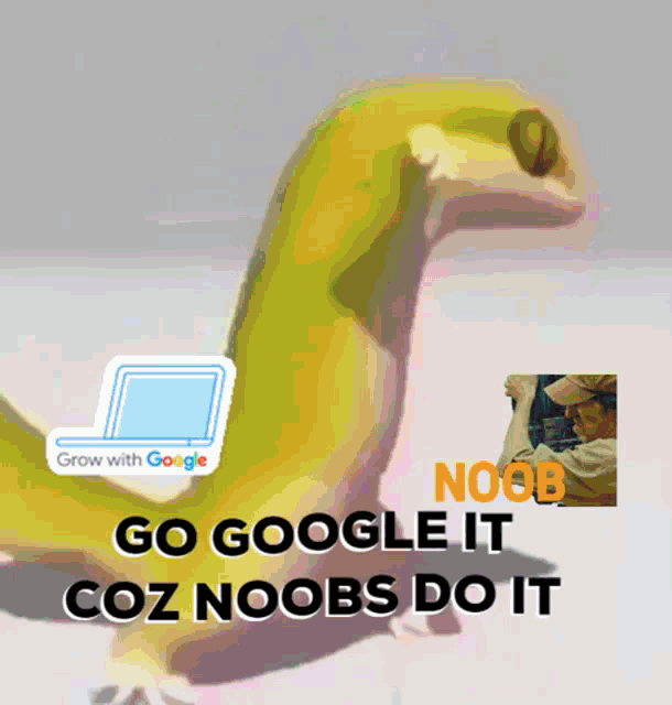 Google Noob Lizard Go Google It Coz Noobs Do It GIF - Google Noob Lizard Go Google It Coz Noobs Do It Yash Tummod GIFs