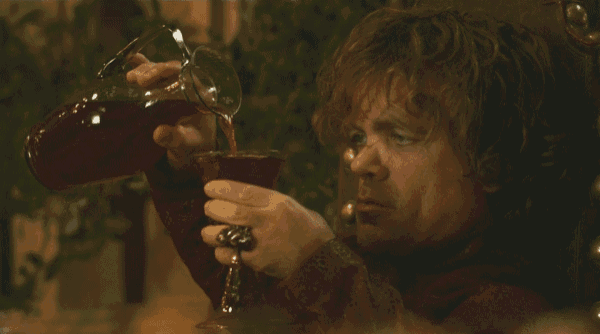 My Little Cousin'S Face When He Was Allowed To Have Wine At Dinner For The First Time GIF - Funny Gameofthrones Tyrion GIFs
