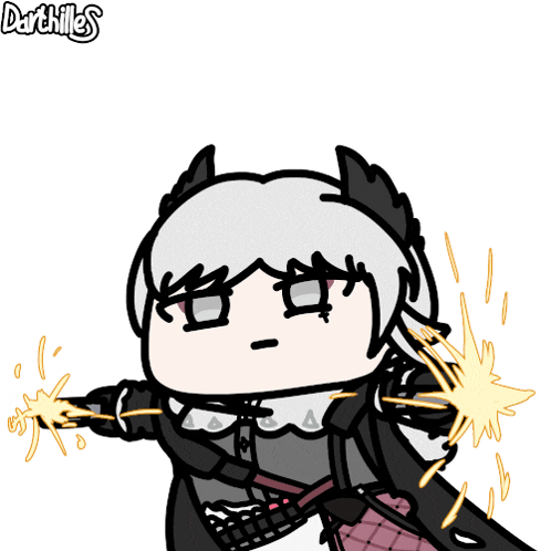a black and white drawing of a girl with the word darchillies on the bottom