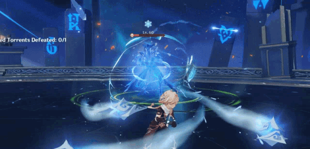 a screenshot of a video game that says torrents defeated 0/1