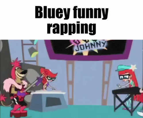 Bluey Bluey Funny Rapping GIF - Bluey Bluey Funny Rapping Fnf GIFs