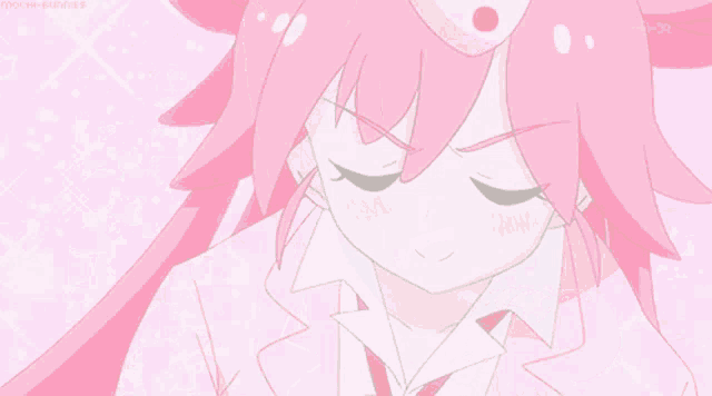 a girl with pink hair is holding a cell phone that says jewelpad