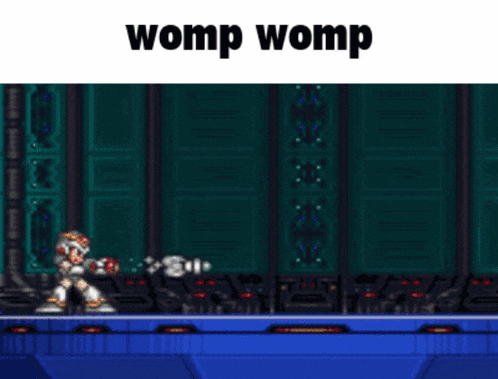 a video game scene with the words womp womp at the bottom