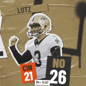 a picture of a football player with the name lutz on the top