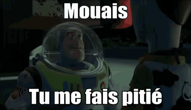 buzz lightyear is talking to woody from toy story
