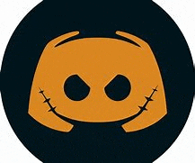 the discord logo is a skull with stitches on it .