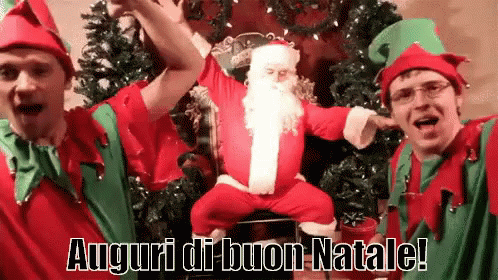 Babbo Natale Festa GIF - Buon Natale Babbo Natale Auguri GIFs