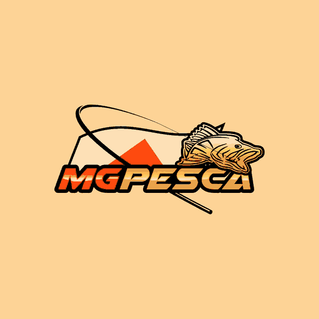 a logo for mcpesca with a fish and fishing rod