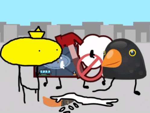 a group of cartoon characters are standing in front of a screen that says a.p.a.r.a.r.