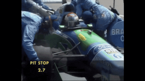 pit stop 2.7 is written on the bottom of a video