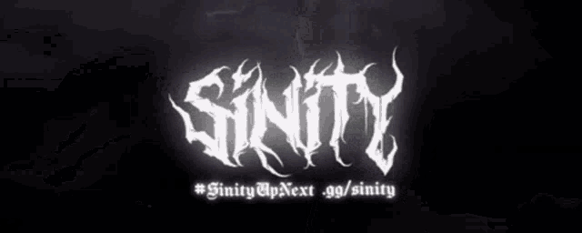 a black background with the word sanity in white letters