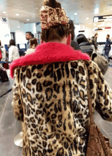 Jacket Fur GIF - Jacket Fur Leopard Jacket GIFs
