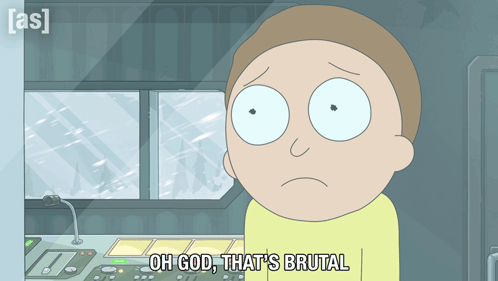 Oh God That'S Brutal Morty Smith GIF