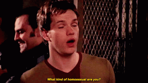Queer As Folk Queer GIF - Queer As Folk Queer What Kind Of Homosexual Are You GIFs