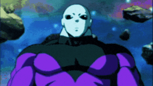 a man in a purple and black superhero outfit