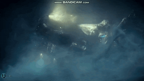 a video of a monster is being uploaded to bandicam.com