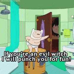 Punch Adventure Time GIF - Punch Adventure Time Witch GIFs