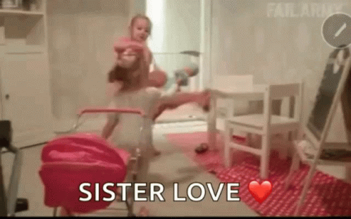 Sister Love Hit GIF - Sister Love Hit Fail GIFs