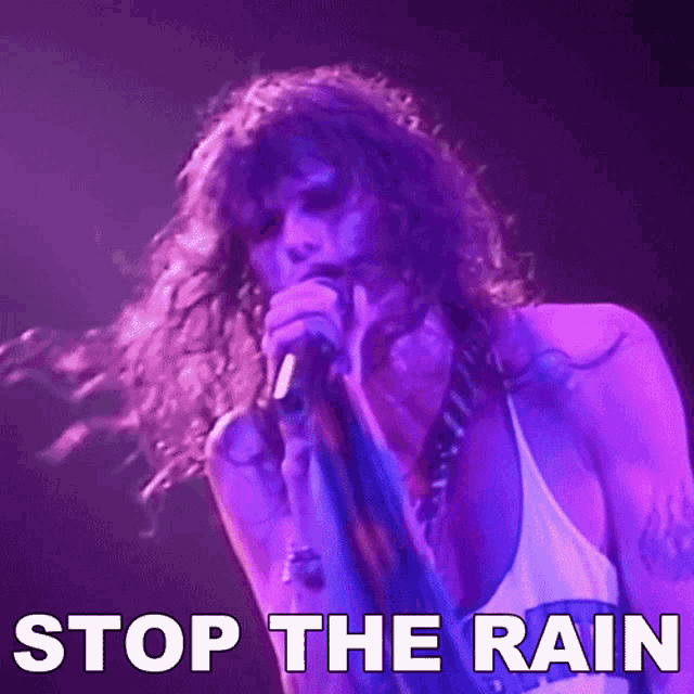 Stop The Rain Steven Tyler GIF - Stop The Rain Steven Tyler Aerosmith GIFs