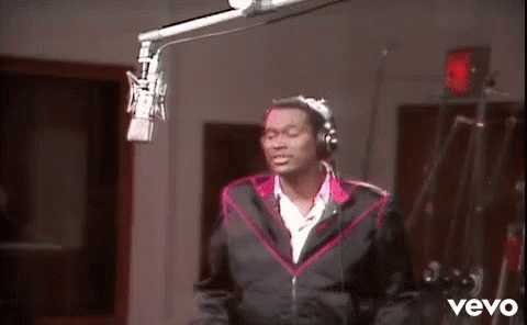 (Bhm) Luther Vandross - Never Too Much GIF - Luther Vandross Recording Singing GIFs