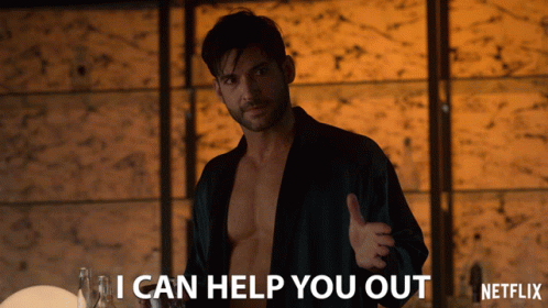 I Can Help You Out Lucifer Morningstar GIF - I Can Help You Out Lucifer Morningstar Tom Ellis GIFs