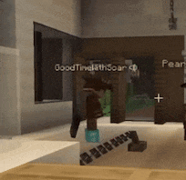 a person in a video game is talking to another person named pear