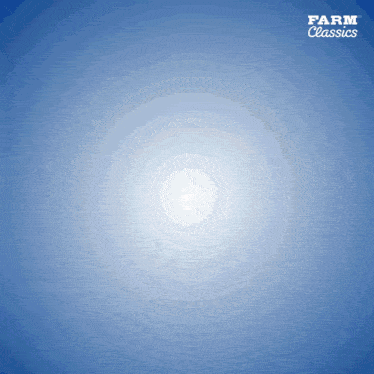 a blue background with farm classics written on the top