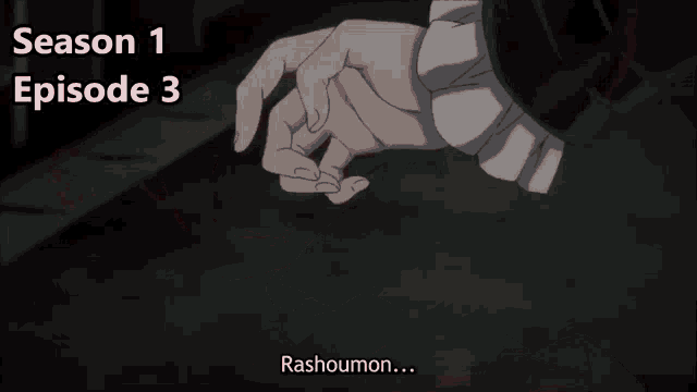 a close up of a person 's hand with the words season 1 episode 3 above it .