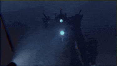 a blurred image of a person flying through the air at night