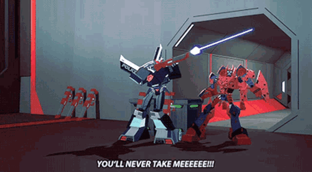 Transformers Youll Never Take Me GIF - Transformers Youll Never Take Me Youll Never Take Me Alive GIFs