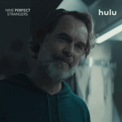 an advertisement for nine perfect strangers shows a man with a beard and says i failed