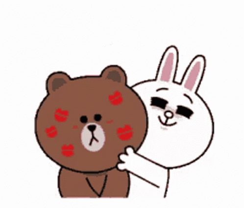 Bear Kiss GIF - Bear Kiss Bunny GIFs