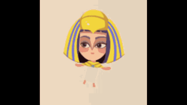 a cartoon illustration of a pharaoh 's daughter