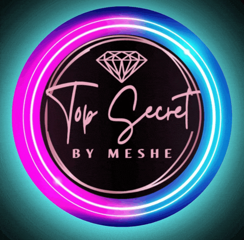top secret by meshe logo with a diamond in the middle