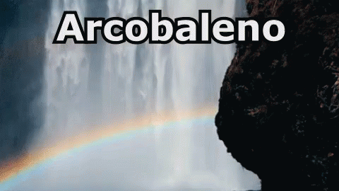 Arcobaleno Colori Cascata GIF - Rainbow Magic Colors GIFs