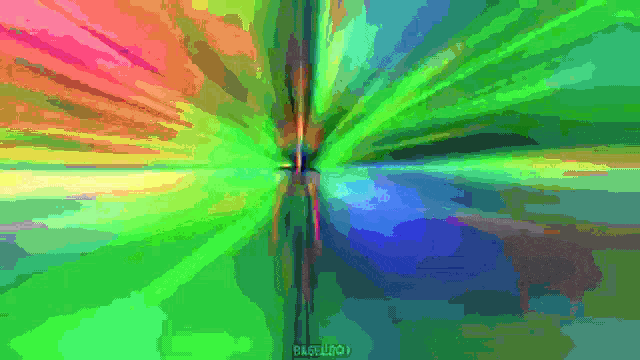 a pixel art of a rainbow with the word pacell201 at the bottom right