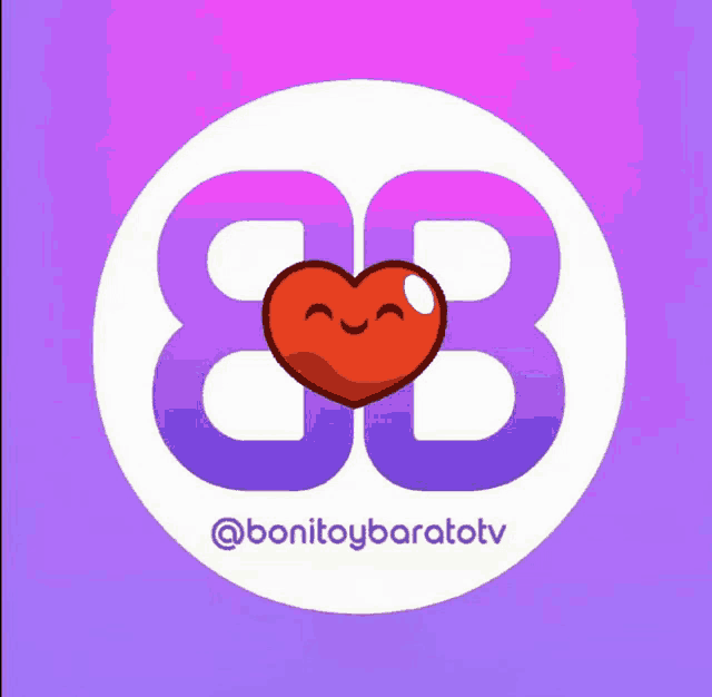 a logo for bonitoybaratotv with a heart in the middle
