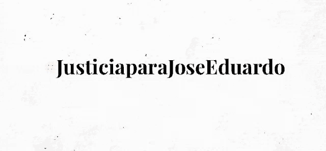 a black and white sign that says justiciaparajose eduardo