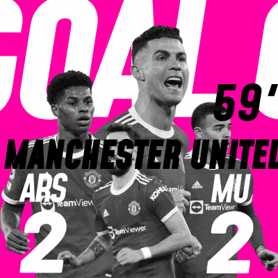 an advertisement for manchester united shows a soccer player