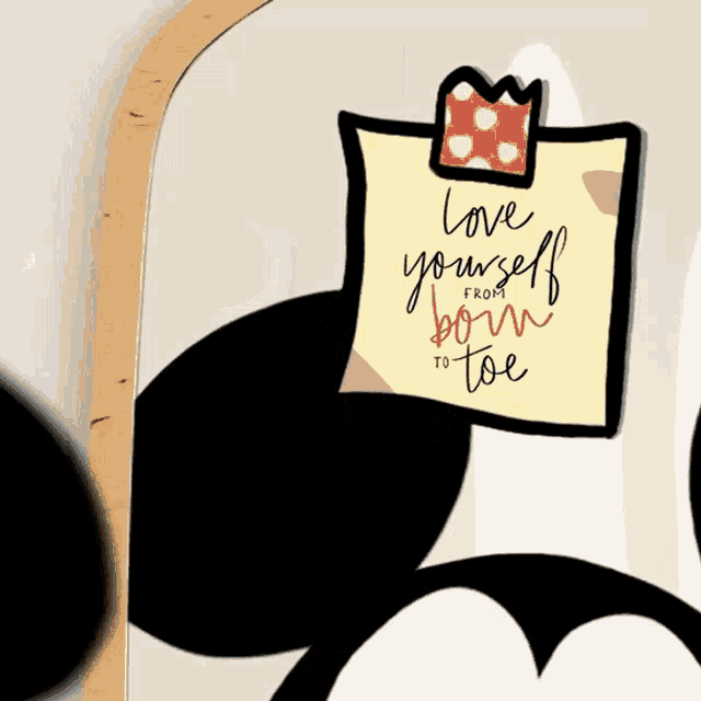 Minnie Mouse Love Yourself GIF