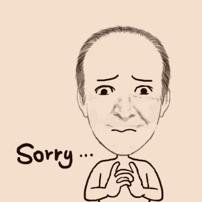 Sorry Scared GIF