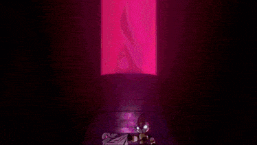 a cartoon character is fighting another character in a video game