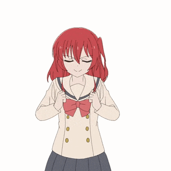a cartoon of a girl with red hair and a bow
