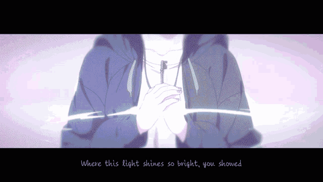 where this light shines so bright you showed is written on a screen
