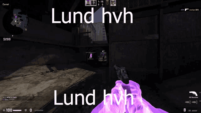 a screenshot of a video game with the words lund hvh on the bottom