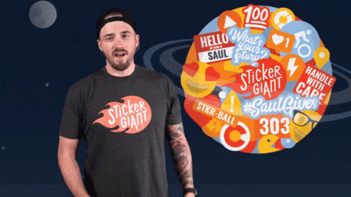 Stickergiant Out Of This World GIF - Stickergiant Out Of This World Planet GIFs