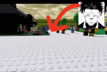a picture of a man with a red arrow pointing to it