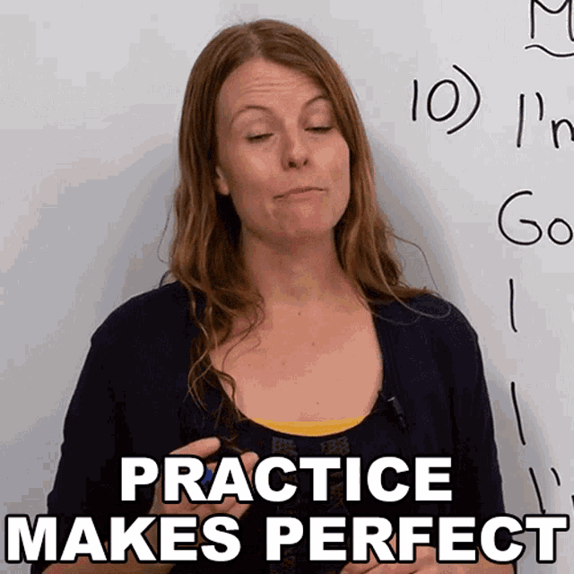 Practice Makes Perfect Emma GIF - Practice Makes Perfect Emma Engvid GIFs