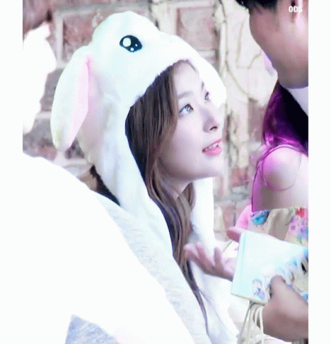 슬기 토끼모자 토끼귀 귀 레드벨벳 GIF - Seulgi Rabbit Hat GIFs