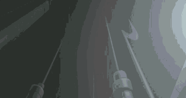 a gray background with a few lines and a crescent moon on it